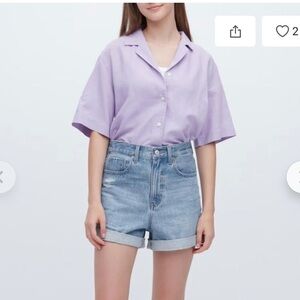 UNIQLO High Rise Denim Shorts